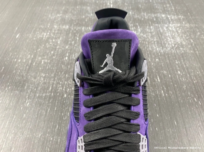 Official Maikesneakers 4 Scott x Travis Purple Air Jordan Suede 0706